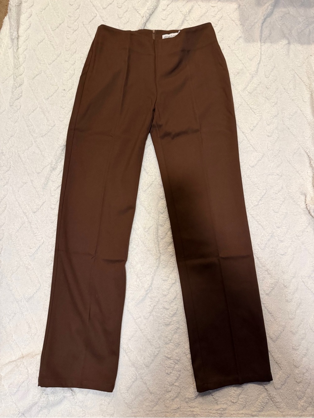 Nordstrom Straight-Leg Brown Dress Pants